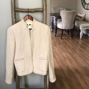 Reposh cream tweed j crew jacket